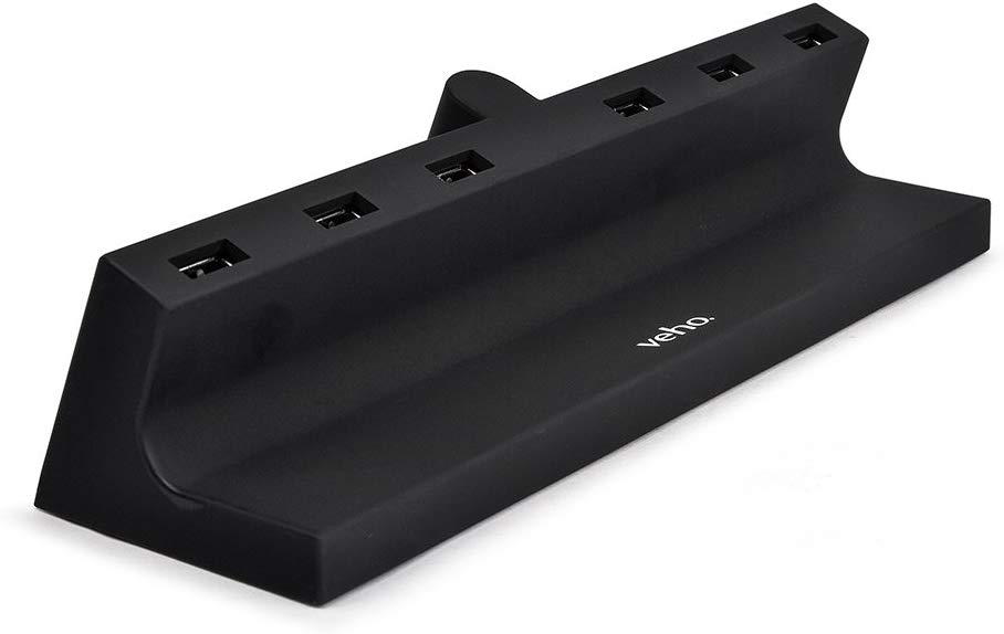 Veho TA-6 Desktop 6 Port USB Charging Hub, Black