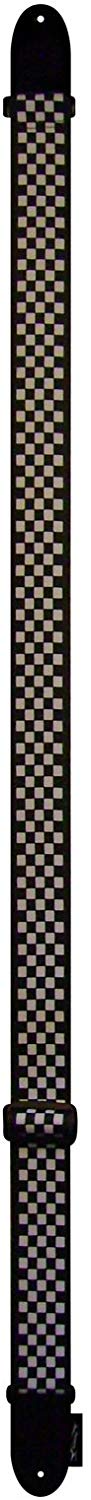 Perri’s Leathers Ltd., Guitar Strap, Polyester, Checkered, Adjustable, For Acoustic/Bass/Electric Guitars