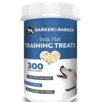 Barker and Barker Low Fat Dog Training Treats 300 Small Arctic Fish Treat pot