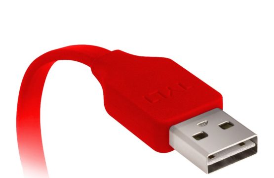 TYLT 30 cm FLYP-DUO Reversible USB Lightning Charge and Sync Cable - Red