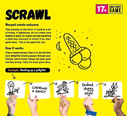 Scrawl Adult Board Game, Multicoloured, 28 x 26 x 40 cm - Image 3
