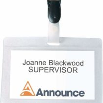 Announce 54 x 90 mm Self Laminating Badge, Pack of 25