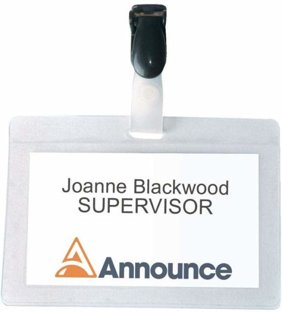 Announce 54 x 90 mm Self Laminating Badge, Pack of 25