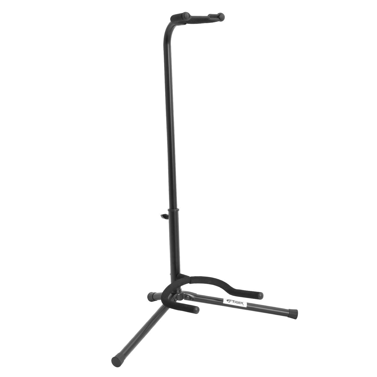 Tiger Universal Guitar Stand & 2 Packs of Electric Guitar Strings, black - Image 2