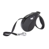 Retractable Dog Lead AMIGO TAPE M, Extending tape, 5 m, Max 25 kg, Black