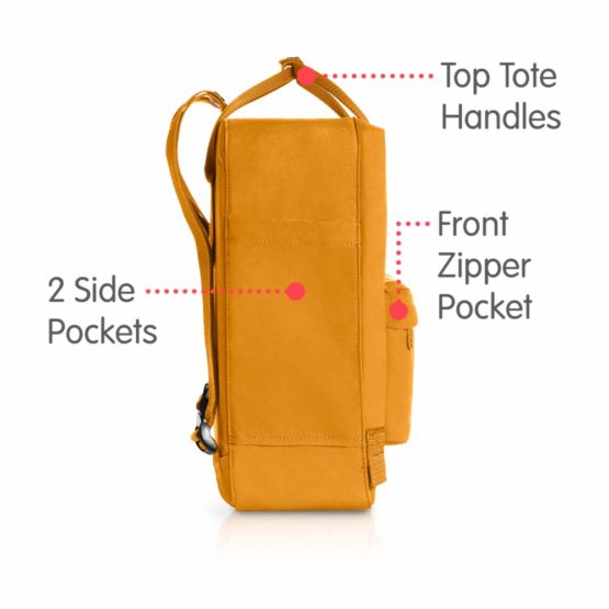 FJÄLLRÄVEN Unisex Backpack Kanken, Ochre, 38 x 27 x 13 cm, 16 L - Image 4