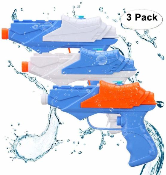 JoyGrow 3 PCS Water Guns, Water Squirt Gun for Water Pistol Fight Party Favor Great Summer Water Toys Outdoor for fun