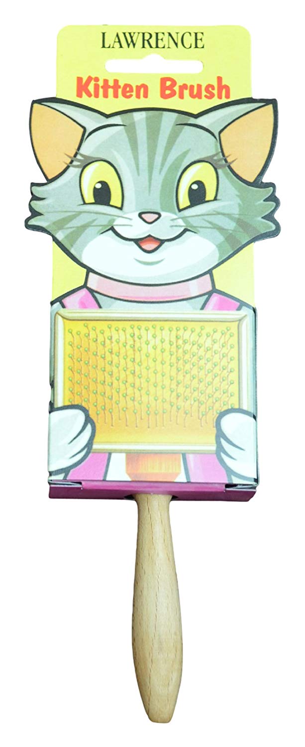 LAWRENCE Kitty Kitten Slicker Brush, Beige