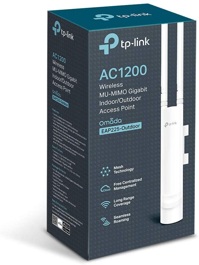 TP-Link EAP225-Outdoor AC1200 WiFi 5 Access Point, Support PoE MU-MIMO,Gigabit Wireless Access Points, Omada Mesh - Image 3