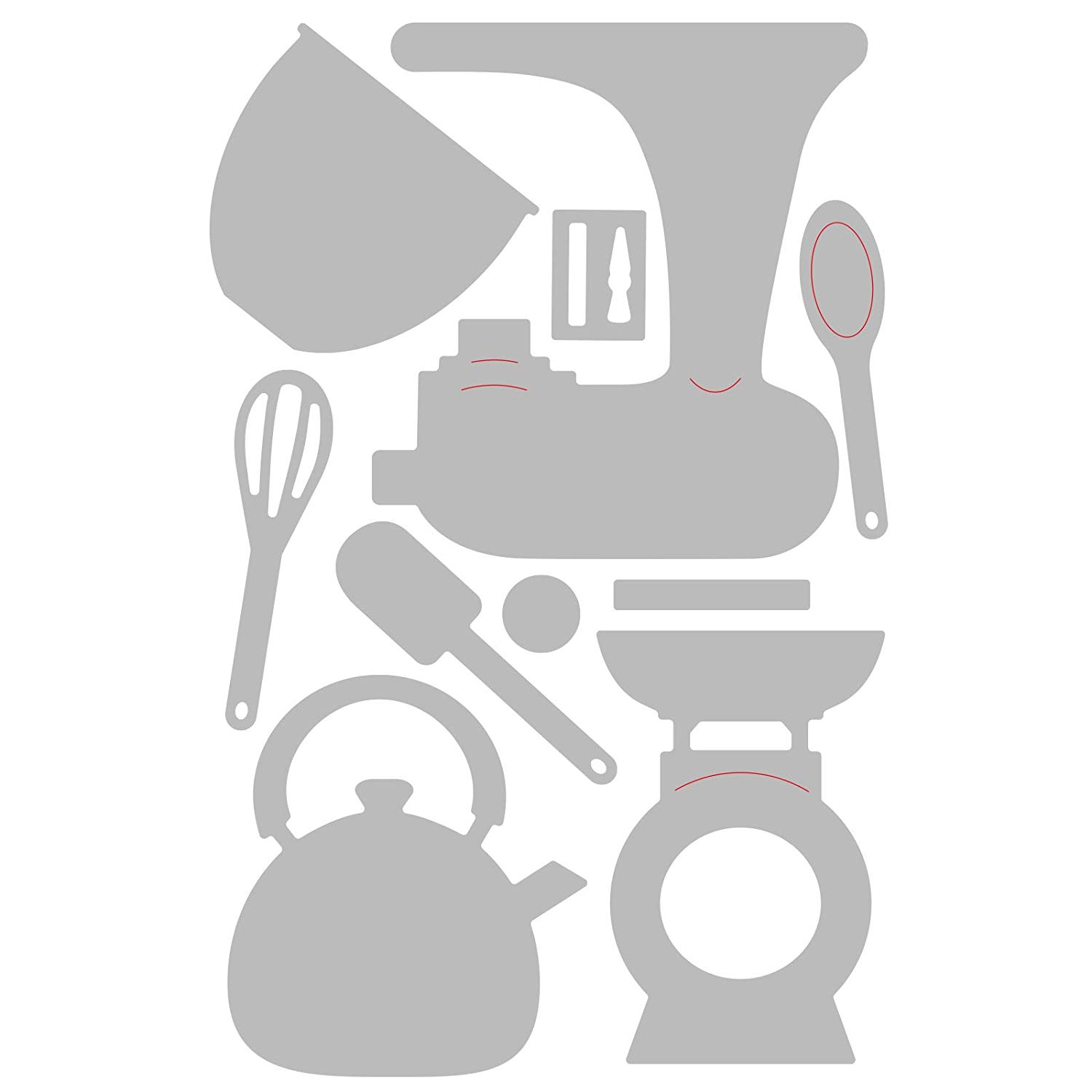 Thinlits Die Set 10PK Kitchen Set, Multi-colour - Image 2