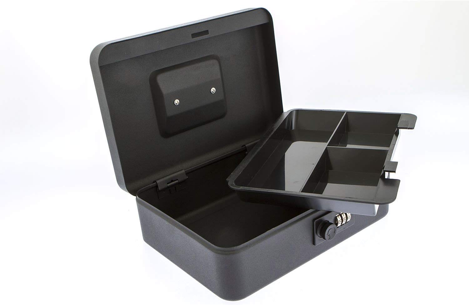 Sterling CB03CBK 10" Combination Lock Cash Box - Black - Image 4