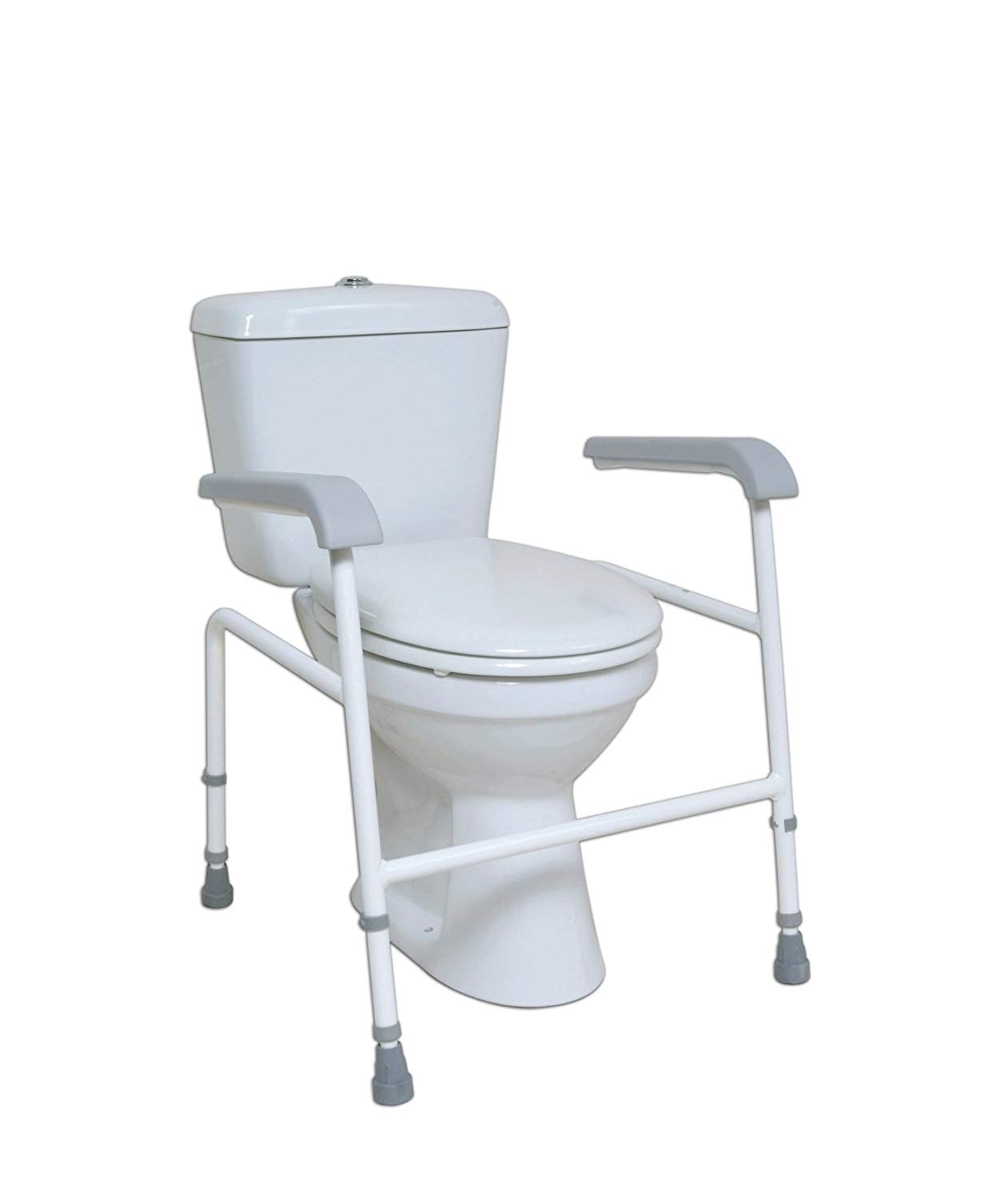 NRS Healthcare Harrier Toilet Frame, Height Adjustable BigaMart