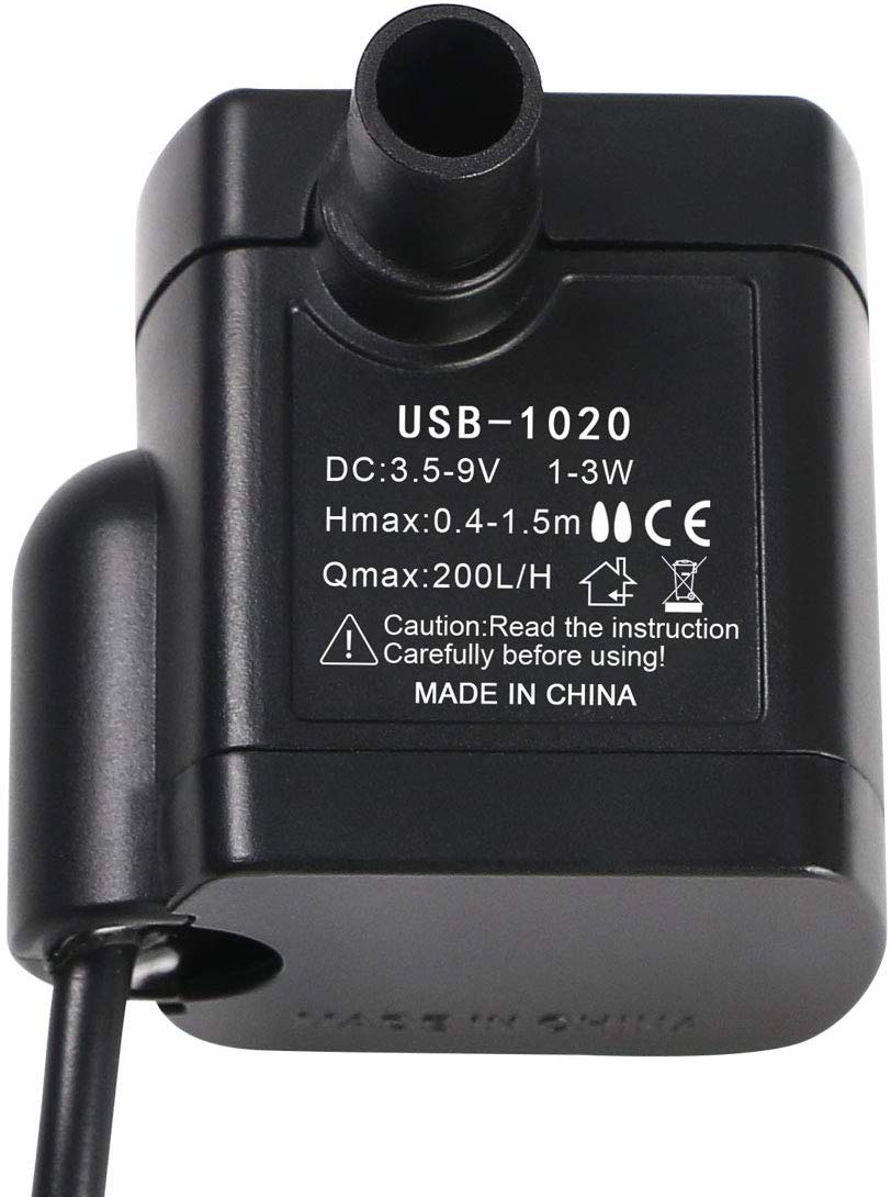 flintronic Submersible Water Pump, 200L/H USB Water Pump for Aquarium Fish Tank - Image 4