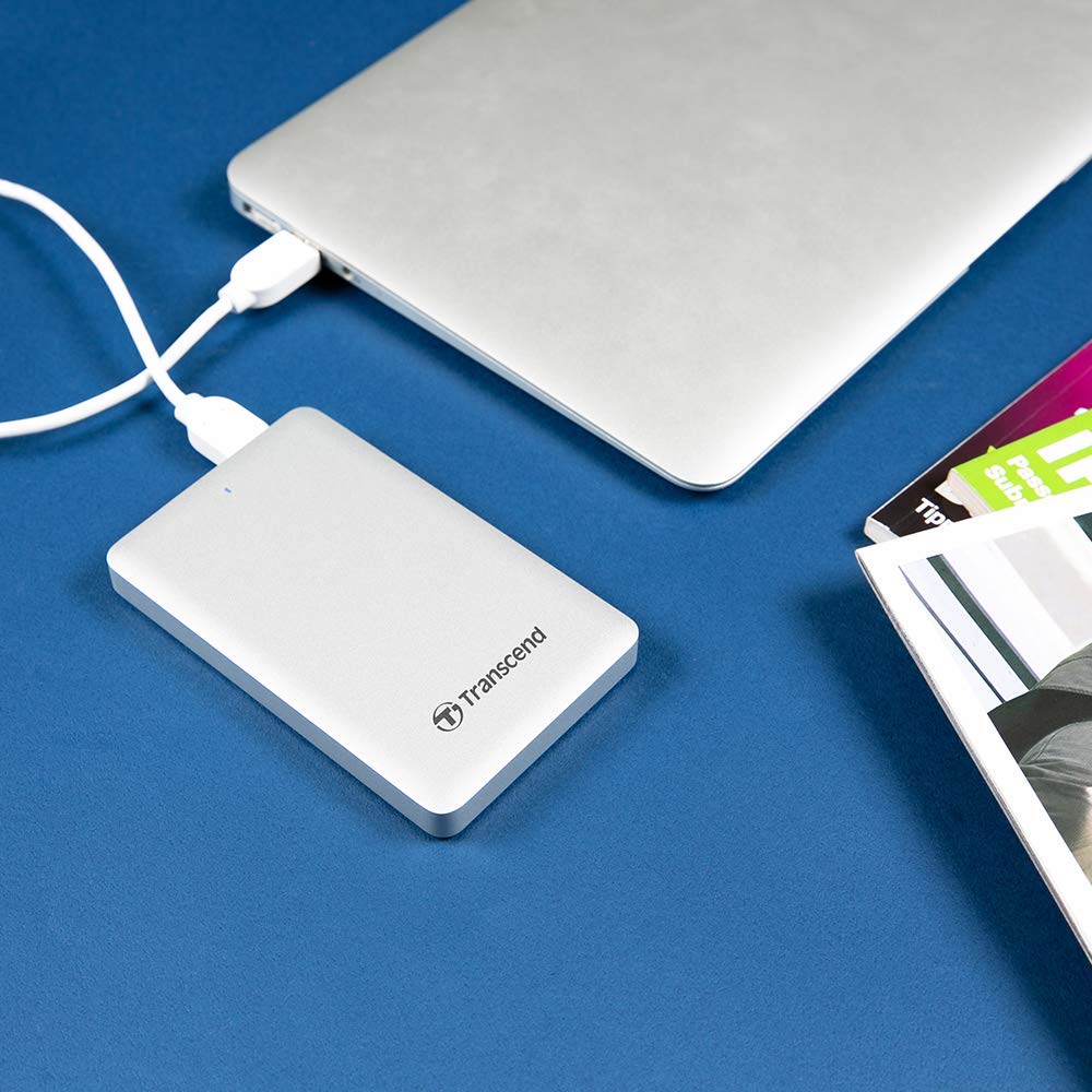 Transcend 1TB Portable SSD for MacBook USB 3.1 Gen 1 Thunderbolt, Up to 440/300 MB/s TS1TSJM500, White, 1 TB - Image 2