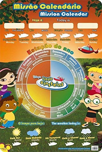 Grupo Erik editores-Lamina Didactica Portugues Calendar Little Einsteins, Bianco, 40 x 59.5 cm