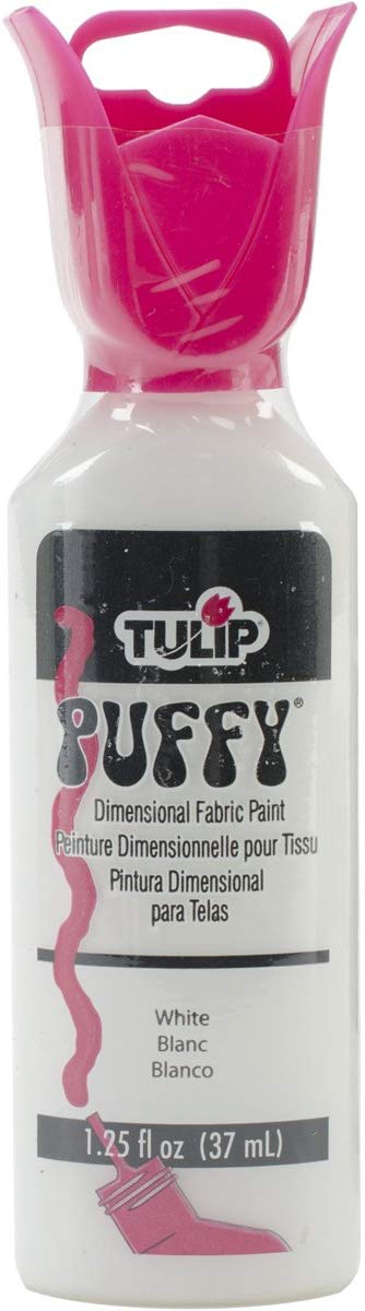 Tulip 1.25oz 3D Paint Puffy (White), 37 ml (Pack of 1)