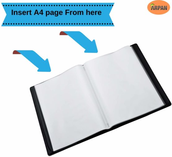 Arpan A4 Professional Display Presentation Book 24 Pocket (48-Side) Portfolio Folder - Image 4