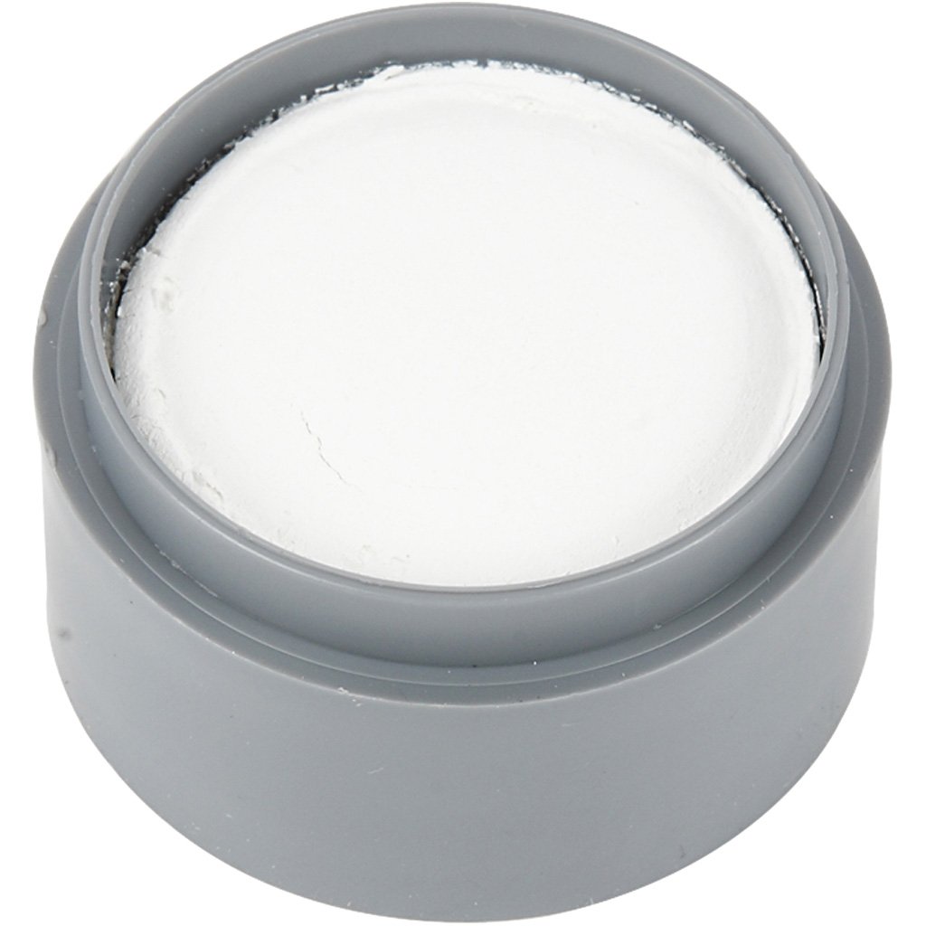 GRIMAS WATER MAKE-UP (PURE) White 001 (15ml pot), 15 ml