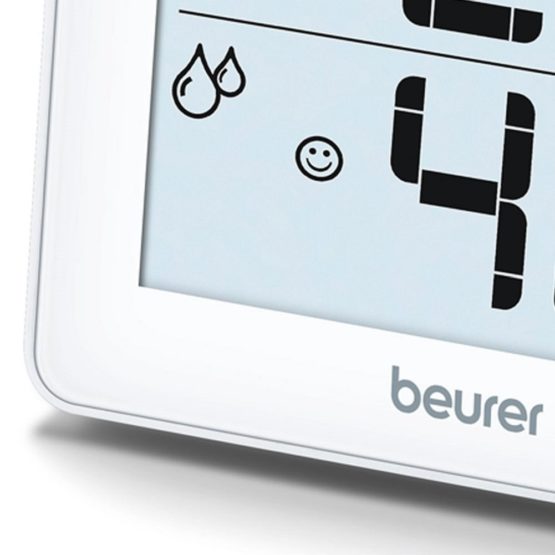 Beurer HM16 Thermo-Hygrometer | Indoor Climate Control for a Healthier Home | Displays Room Temperature and Humidity | Easy to interpret Smiley face sequencing - Image 4