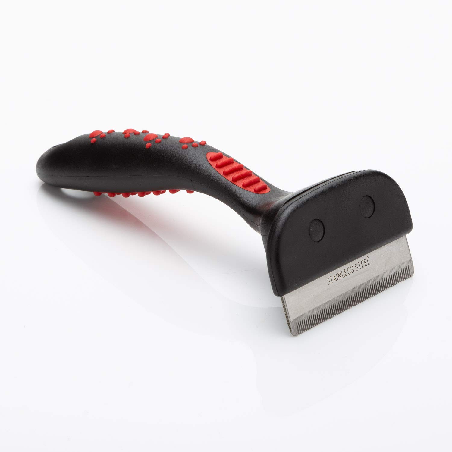Mikki Dog, Cat, Puppy Grooming Shedding Tool Moult Master Brush Blade for Medium Large Pets, Red and Black - Image 2