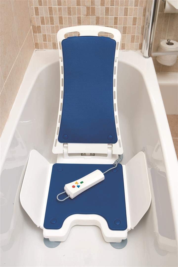 Drive Devilbiss Bellavita Lightweight Reclining Bath Lift with White Covers - Image 2