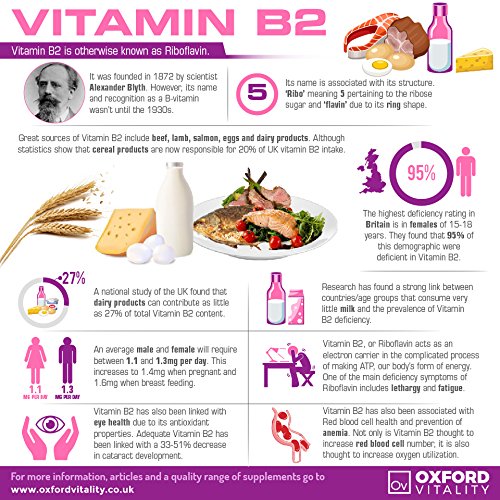 Oxford Vitality Vitamin B2 100mg Tablets, 120 count (Pack of 1) - Image 4