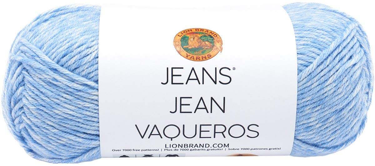 Lion Brand Yarn 505-105 Jeans Yarn, Faded,17.78 x 7.62 x 7.62 cm