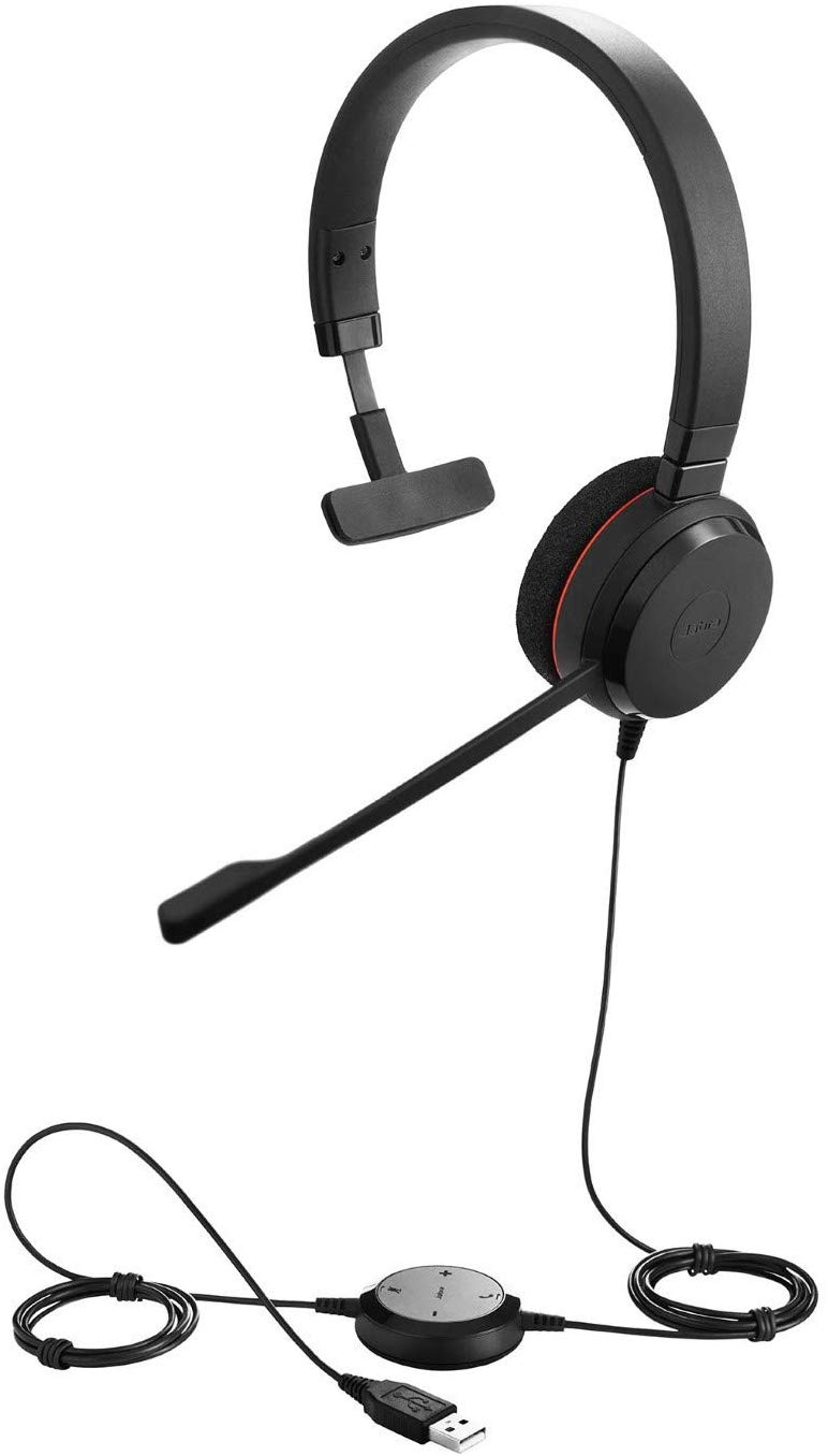 Jabra Evolve 20 Mono Headset, Microsoft Certified Headphones for VoIP Softphone with Passive Noise Cancellation - Image 4