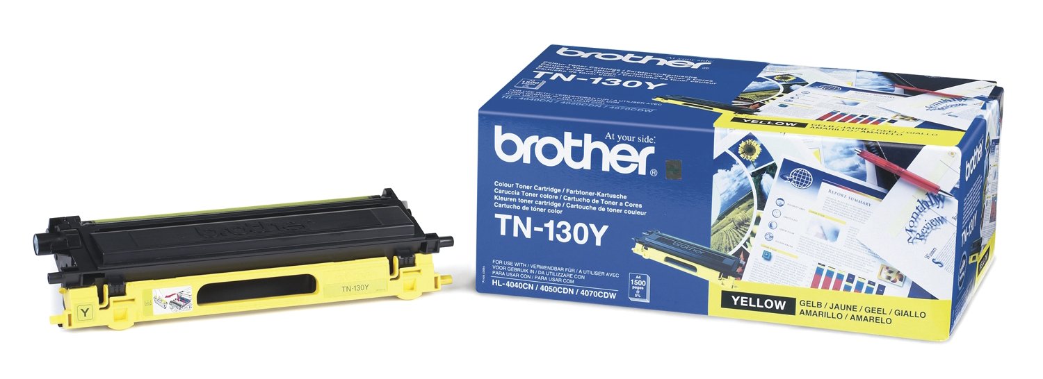 Brother TN130Y - Yellow - original - toner cartridge - for Brother DCP-9040, 9042, 9045, HL-4040, 4050, 4070, MFC-9440, 9450, 9840