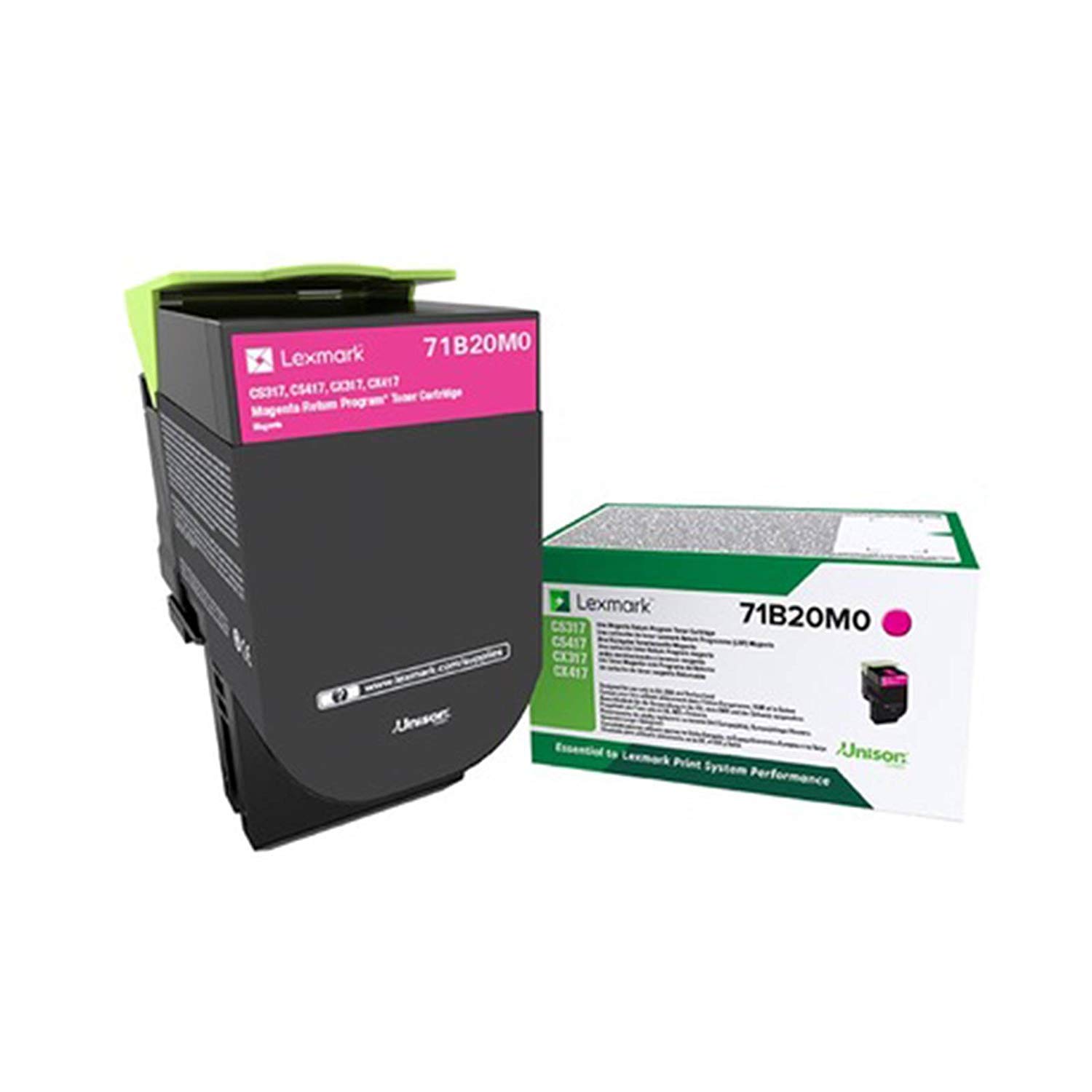 Lexmark Mag Rtn Prg 2.3K Tnr 71B20M0, Black, Normal