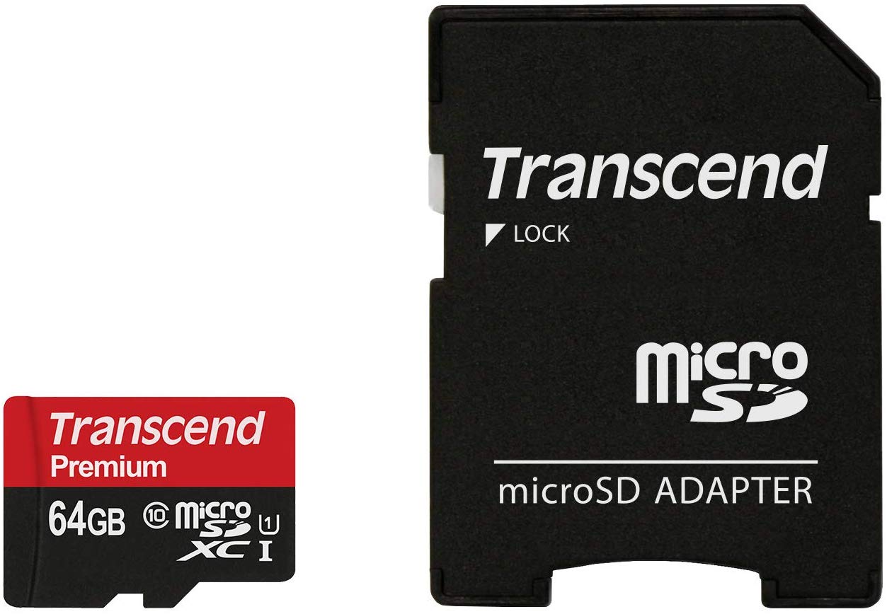 Transcend 64GB microSDXC/SDHC Class 10 UHS-I 600X (Ultimate) Memory Card with Adapter