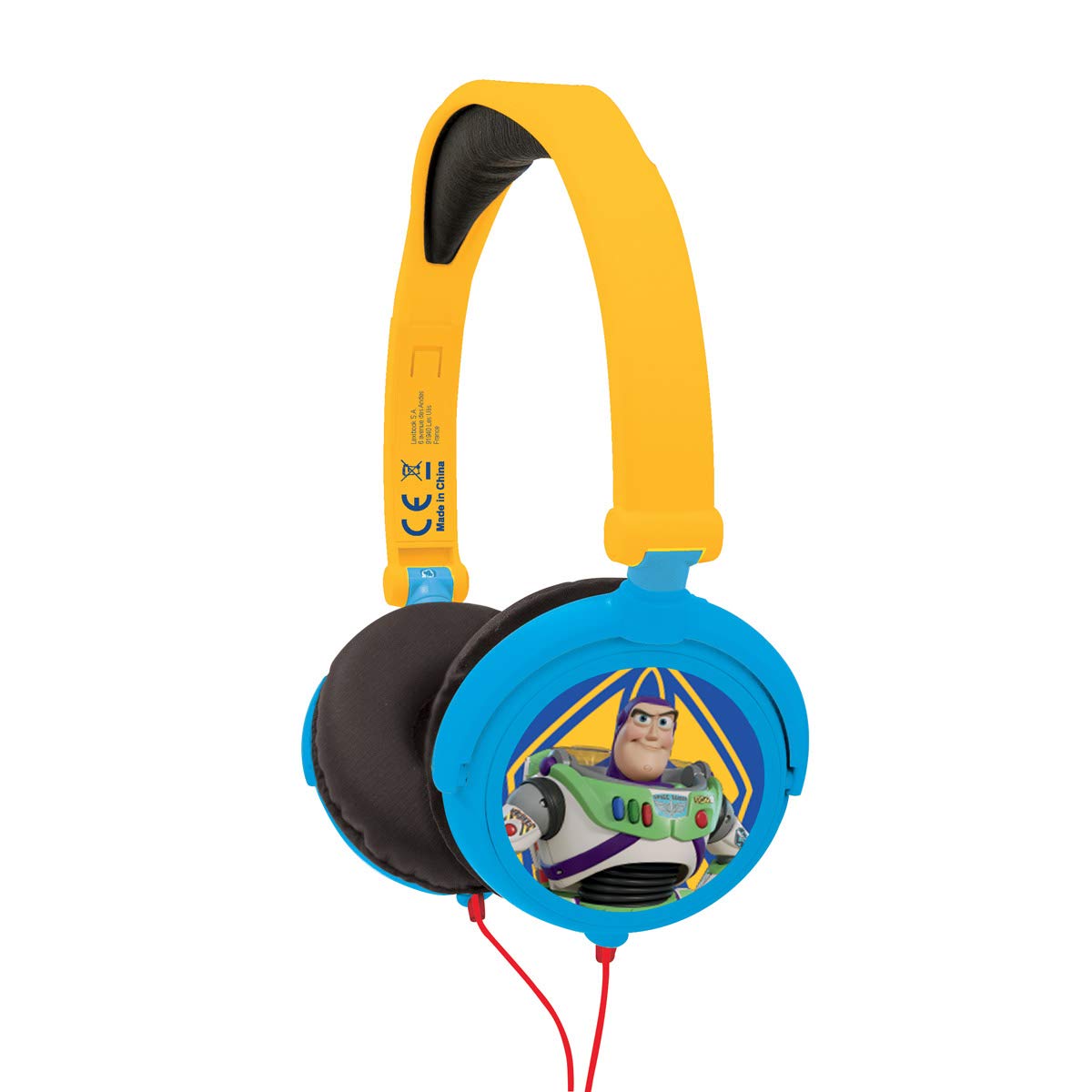 LEXIBOOK Disney Toy Story 4, Woody, Buzz & Forky, Stereo Headphone, Kids Safe, Foldable and Adjustable, Blue/Yellow, HP015TS - Image 3