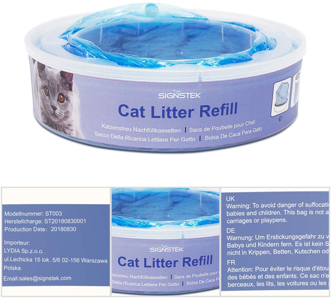 LIONPAPA Cat Litter Disposal System Refill Cassettes for Litter Locker