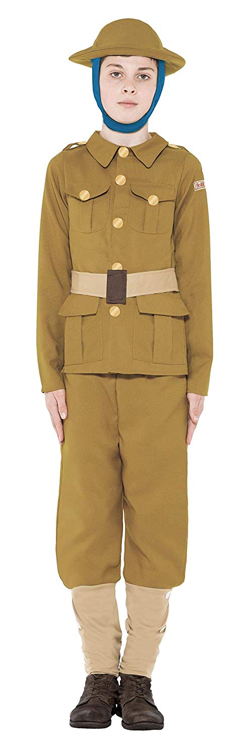 Smiffys Horrible Histories Römer-Mädchen Kostüm – Offiziell Lizenziert, Set Mit Kleid, Halskette, Armband & Kopfschmuck, Größe 4-6 Jahre