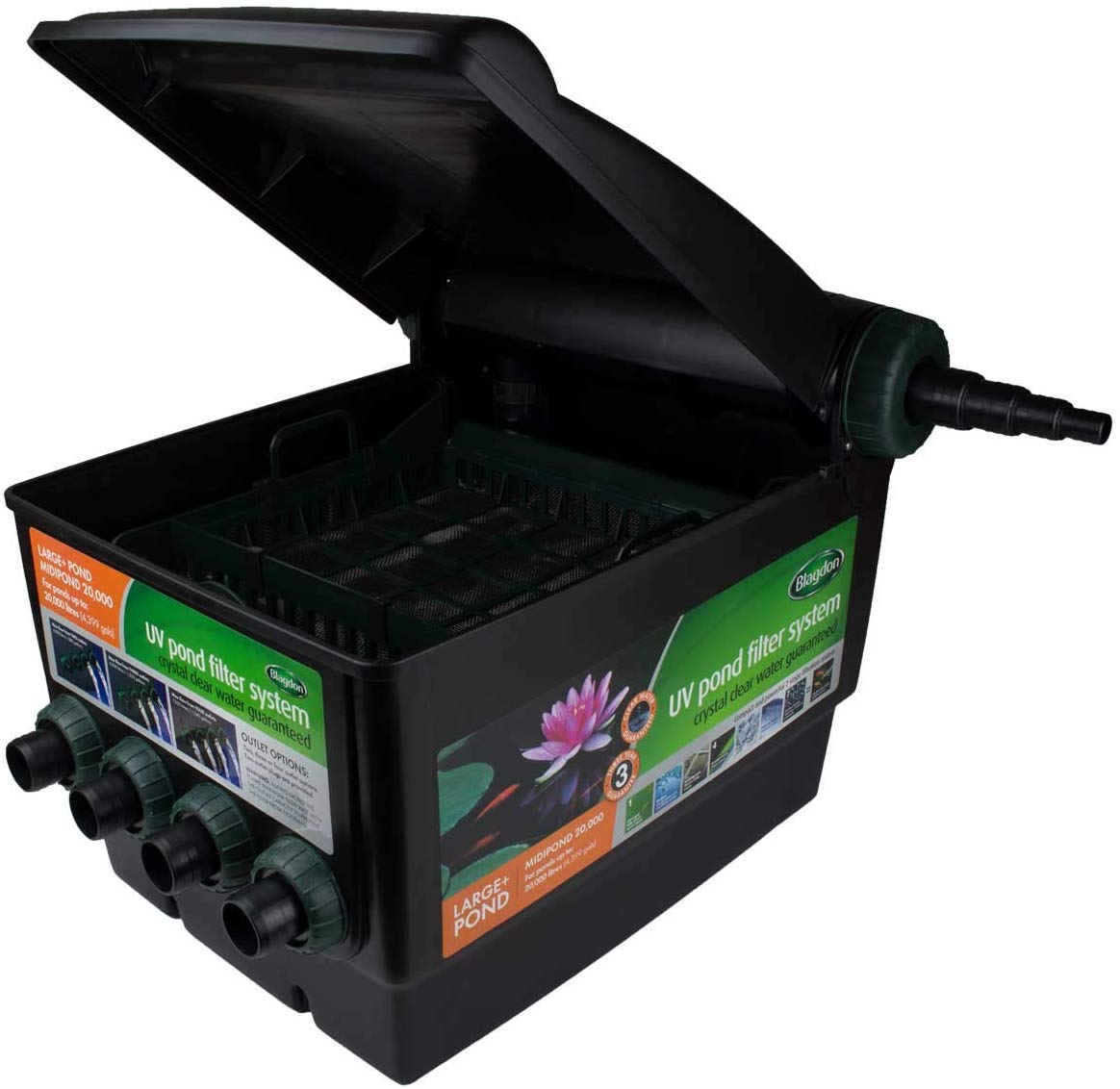 Blagdon Midipond UV Pond Filter System 20,000 for Large Ponds BigaMart