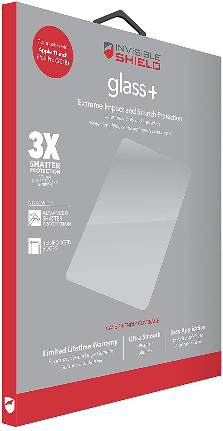 ZAGG InvisibleShield Glass Plus - Tempered Glass Screen Protector Made for the Apple iPad Pro 11 inch - Clear - Image 4