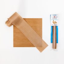 Bake-O-Glide Square and Wall Liner, Woven Glass Fabric Coated in 100% PTFE, Brown, 175mm / 7"