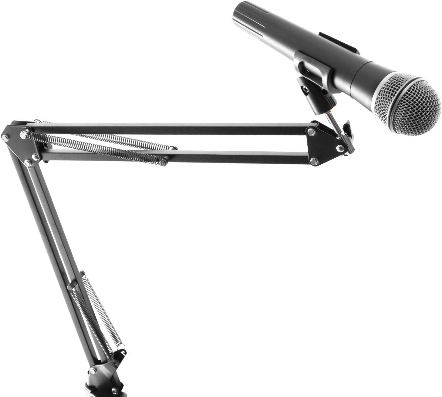 TIGER MCA69-BK Adjustable Microphone Scissor Arm Suspension Boom Stand for Radio Broadcasting Studios YouTube Videos - Image 3