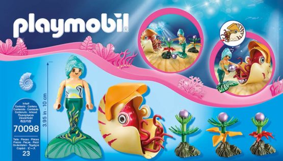 Playmobil 70098 Magic Mermaid with Snail Gondola, Colourful - Image 3