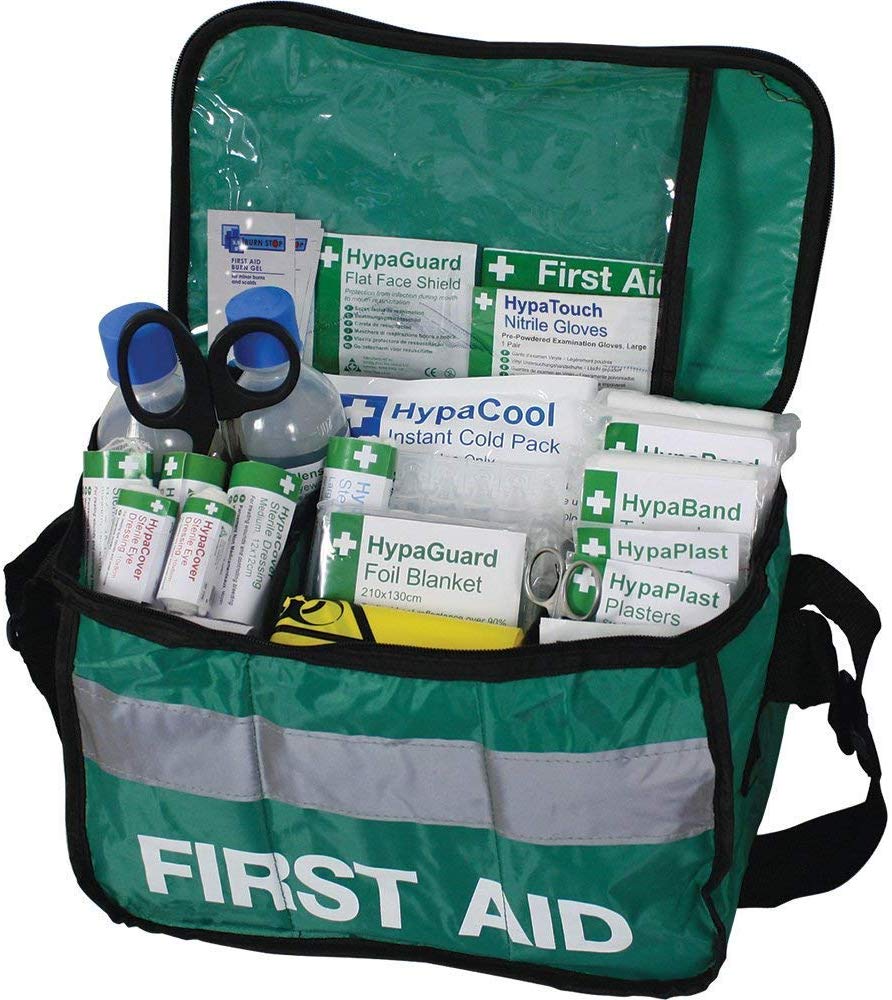 Safety First Aid Group Comprehensive Portable HSE Kit - with shoulder strap (Haversack Bag) - Image 2