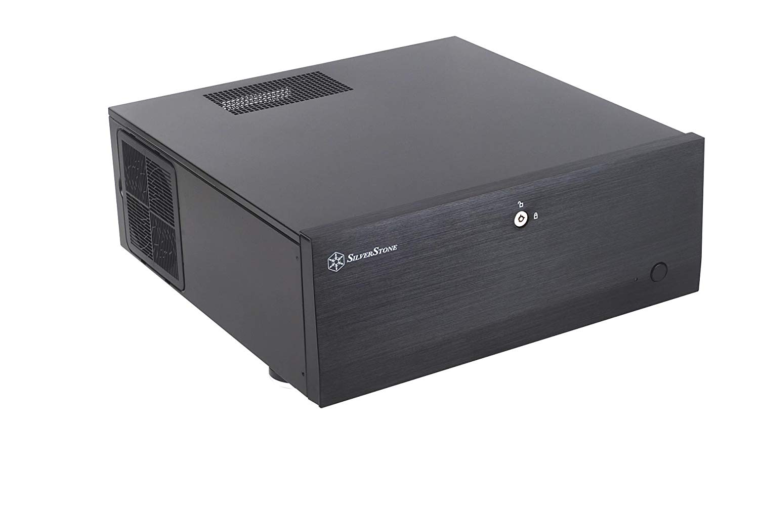 SilverStone SST-GD07B - Grandia HTPC ATX Computer Case, Silent High Airflow Performance, black, Eén maat