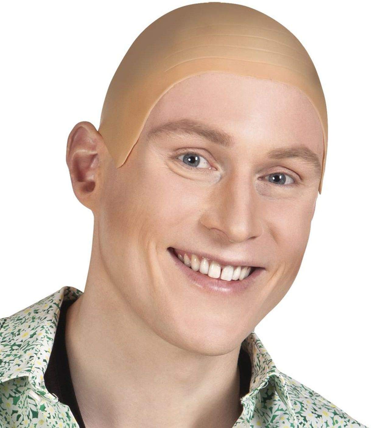 Boland Latex Bald Head, Skin Head, Party, Fancy Dress Accessory, Halloween, Cosplay, Cap, Novelty, Joke, Unisex, Adult