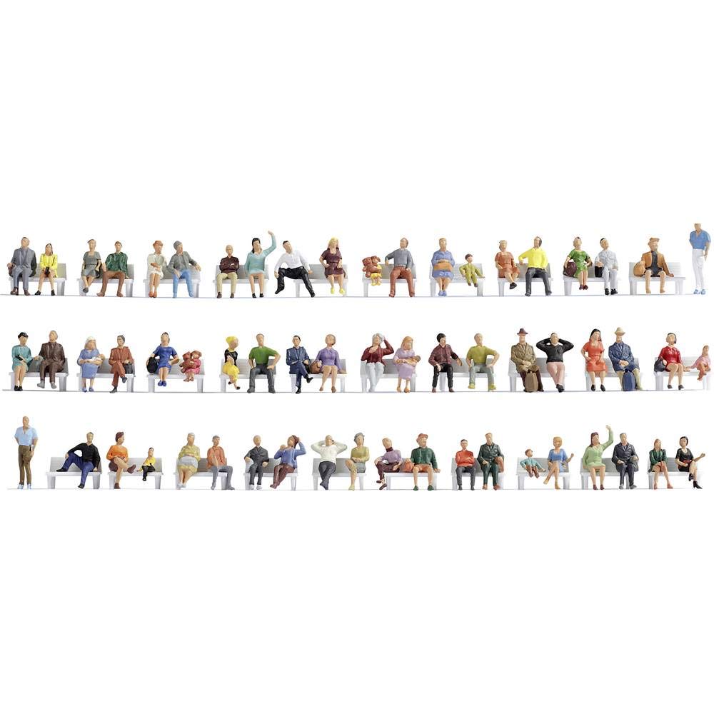 Noch Mega Economy Set Sitting People, Coloured
