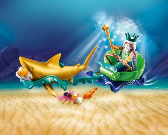 Playmobil 70097 Magic Sea King with Shark Carriage Multi-Coloured - Image 2