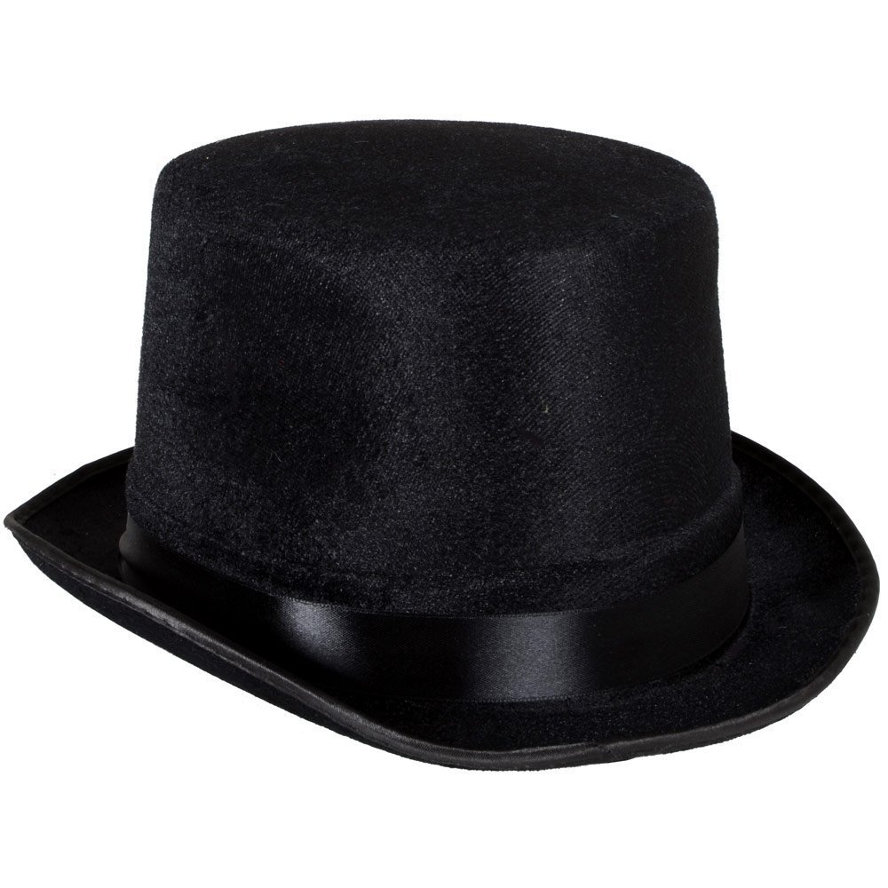 HENBRANDT Adult Black Velour Top Hat - Image 2