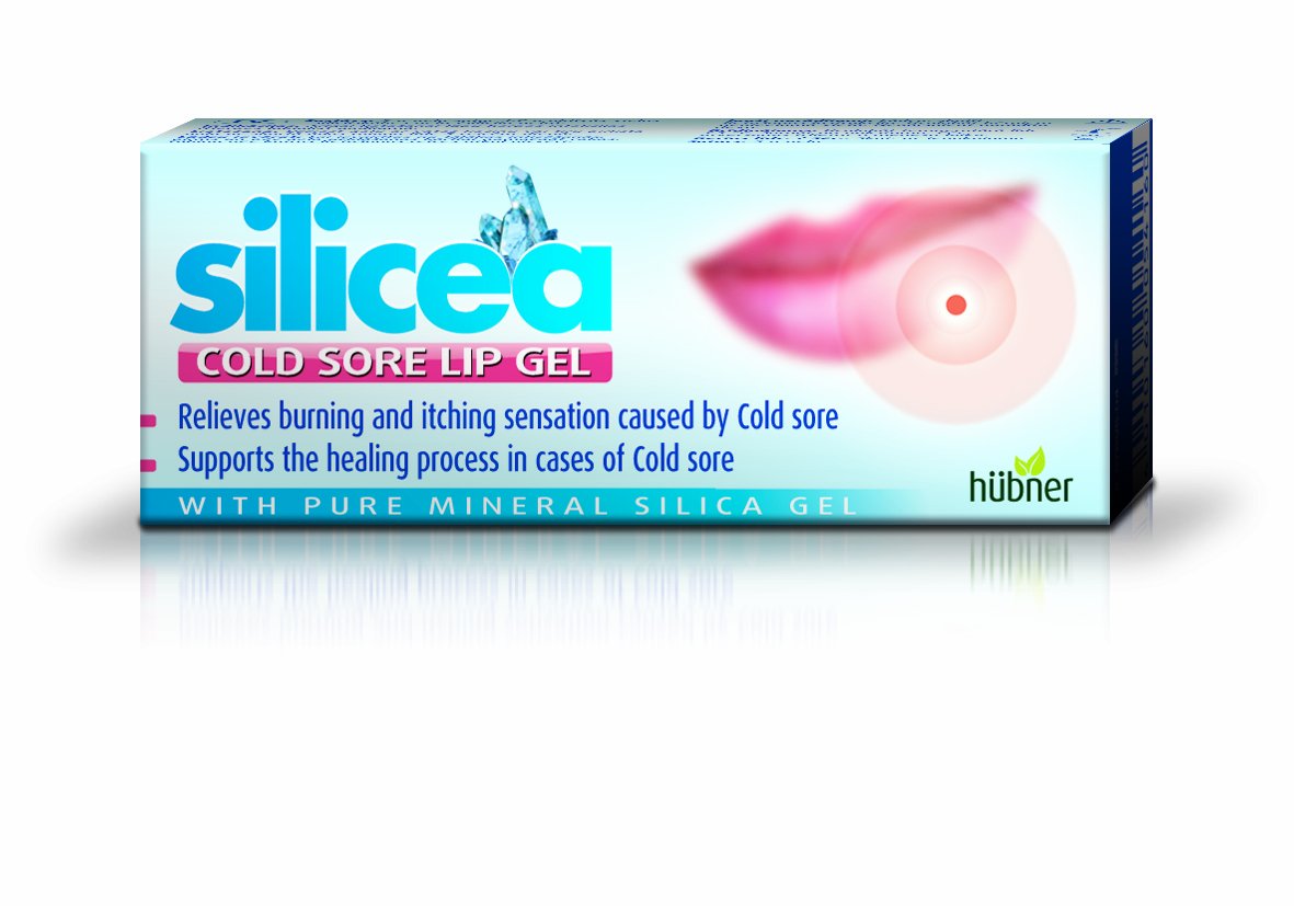 Hubner Silicea Cold Sore Gel 2 g, White, 1 g (Pack of 1)