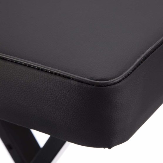 RockJam RJKBB100 Premium Adjustable Padded Keyboard Bench or Digital Piano Stool, Black, 20.87 in*17.32 in*12.59 in - Image 2