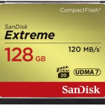 SanDisk Extreme 128 GB UDMA7 CompactFlash Card - Black/Gold
