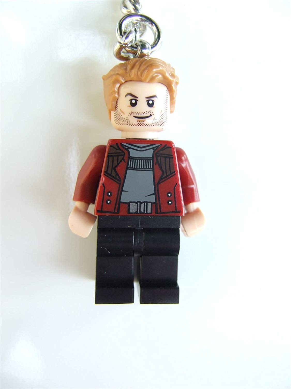 Lego Marvel Super Heroes Star-Lord Keyring / Key Chain - Official LEGO Product, Red - Image 3
