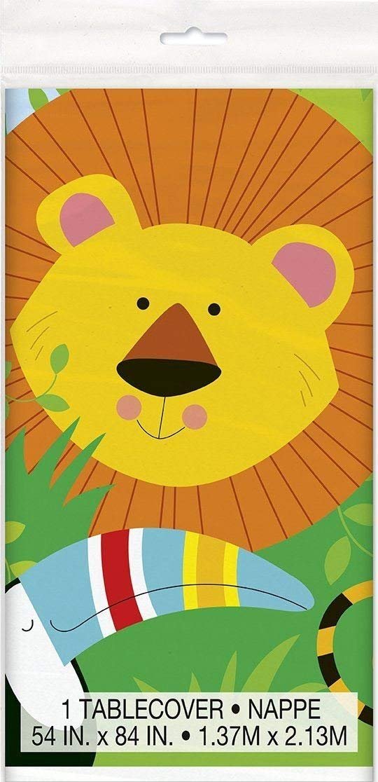 Jungle Animal Party supplies Tableware Kids Birthday Party-16 Plates 16 Cups 16 Napkins 1 Tablecloth-Serves 16 Guests - Image 4